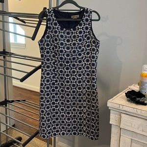 Blue and white with cute design dress. Breezy and has a beautiful cut